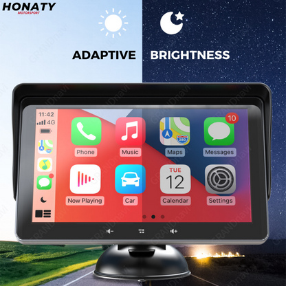 Connected HD display with CarPlay and Android Auto