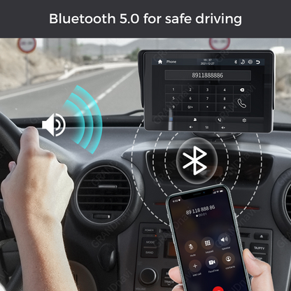 Connected HD display with CarPlay and Android Auto